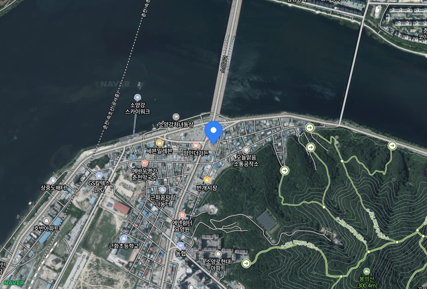 더 리치먼드 리버센트 소양 · 무순위 주변 교통 지도